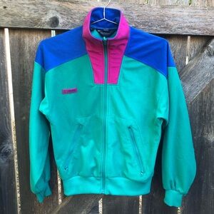 Vintage 80’s color block Colombia Fleece
